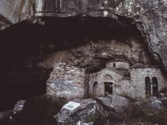 Daveli's Cave entrance at Pendeli Mountain in Greece