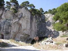 outer space of Daveli cave in Penteli, Attica