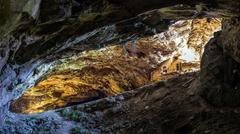 Through the Cave of Davelis in Greece