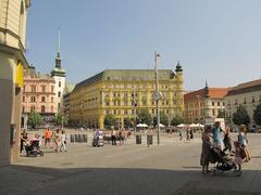 Náměstí Svobody in Brno on a sunny day