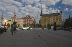 Náměstí Svobody in Brno on August 15, 2017