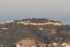 Fortaleza del Monte Hacho in Ceuta, Spain, from Mirador Isabel II