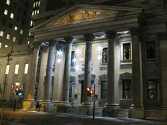 Banque de Montréal headquarters at 129 Saint-Jacques Street in Montreal, built in 1845 designed by John Wells