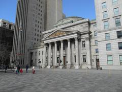 Banque de Montréal and surrounding buildings at Place d'Armes in Montreal