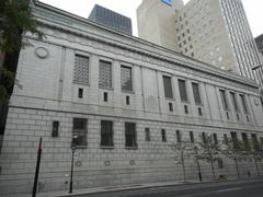 Banque de Montréal building rear view from rue Saint-Antoine