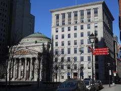 Banque de Montréal headquarters and Royal Trust building in Place d'Armes, Montreal