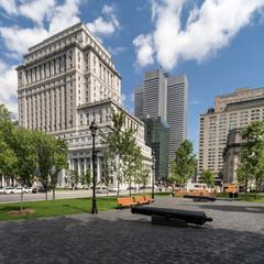 City Center of Montreal with urban buildings during daytime