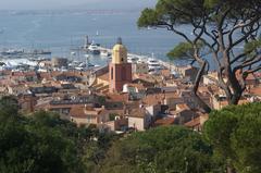 Scenic view of Saint Tropez, France with a sea view