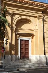 Notre-Dame du Port church portal in Nice, France