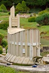 miniature model of Église Notre-Dame de Royan at France Miniature park