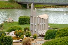 Miniature model of Église Notre-Dame de Royan at France Miniature park