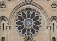 Rose window of the Saint Baudilus church in Nîmes