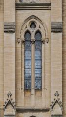 Window of the Saint Baudilus church in Nîmes, Gard, France