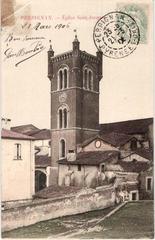 Historic 1906 photograph of Église Saint-Jacques in Perpignan