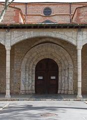 Main portal of Église Saint-Jacques in Perpignan