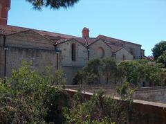 Eglise St Jacques de Perpignan seen from the Miranda garden