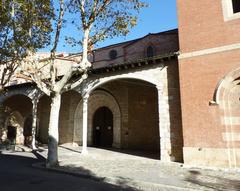 Exterior of St Jacques Church in Perpignan, France