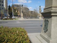 Eagles' Bridge monument in Sofia City, Bulgaria