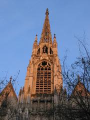 Bell tower of St. Maurice church in Lille, France