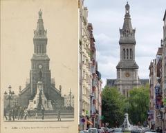 Lille Saint Michel Church Then and Now