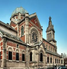 Side view of Saint-Michel Church in Lille