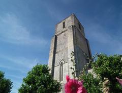 The bell tower of Saint-Pierre church in Royan