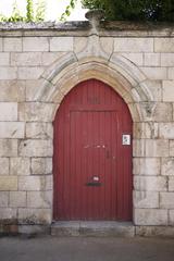 Gothic Flamboyant style door at 15 rue de la Ferté, La Rochelle