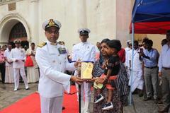 Commodore VZ Job honoring the wife of Late Sepoy Shanavas A at War Memorial at St Francis Church, Fort Kochi