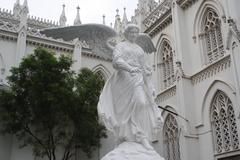 Garden of Basilica of Our Lady of Dolours in Thrissur City