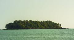 Dharmadam Island in the Arabian Sea