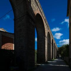 Aqueduct arches, part of Italy's cultural heritage