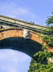 Genoa Staglieno Cemetery siphon bridge detail