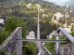 Siphon Bridge on torrent Veilino in Genoa, Italy