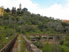 Genoa Historical Aqueduct near St. Antonino