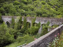 Genoa Staglieno Historical Aqueduct St. Pantaleo canal bridge