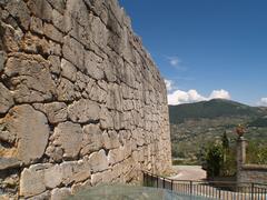 Panoramic view of imposing historical walls