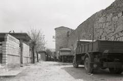 Urban views and wall detail in Alatri, 1974