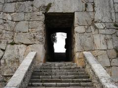 historic stone gate Porta Maggiore in Alatri, Italy