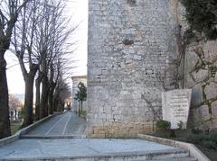 Scenic view of the historic medieval town walls in Dietro le Mura