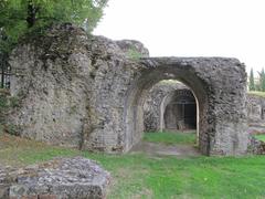 Arezzo Amphitheater, an ancient Roman monument in Italy