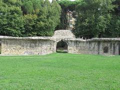 Ancient Roman amphitheatre in Arezzo, Italy