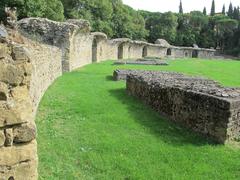 Ancient amphitheater in Arezzo, Italy