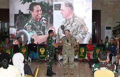 US Ambassador Sung Y. Kim with Gen. Milley and Gen. Andika at TNI Headquarters