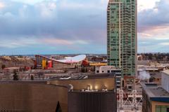 aerial view of Calgary cityscape