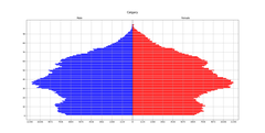 Population Pyramid of Calgary in the 2021 Canadian Census