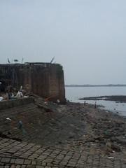 External view of Mahim Fort, an ASI monument