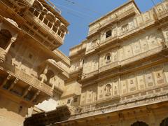 Ancient fort with temples inside