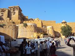 Fort of Jaisalmer under clear blue sky