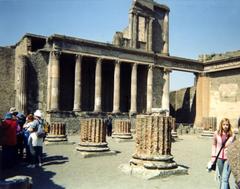 The Basilica in the ancient ruins of Pompeii, Italy