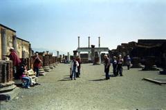 The Basilica in the ancient ruins of Pompeii, Italy